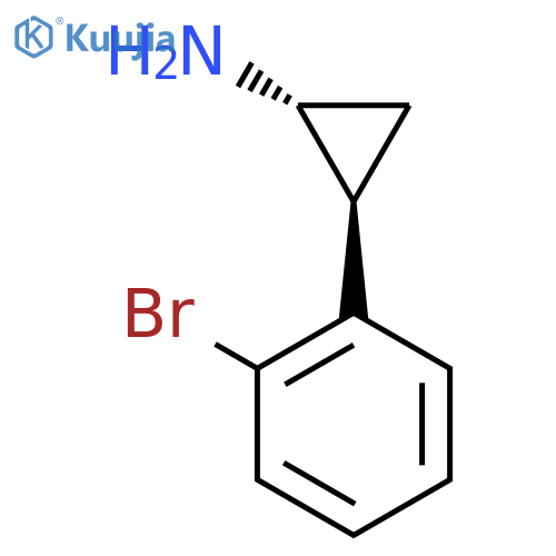 (1R,2S)-2-(2-bromophenyl)cyclopropan-1-amine structure
