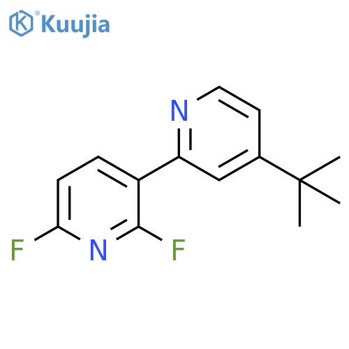4-tert-Butyl-2',6'-difluoro-2,3'-bipyridine structure