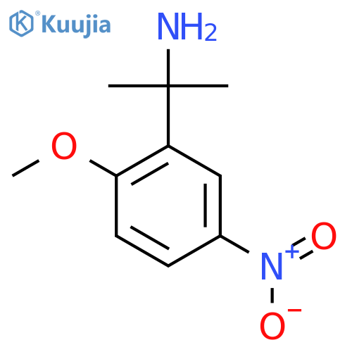2-(2-methoxy-5-nitrophenyl)propan-2-amine structure