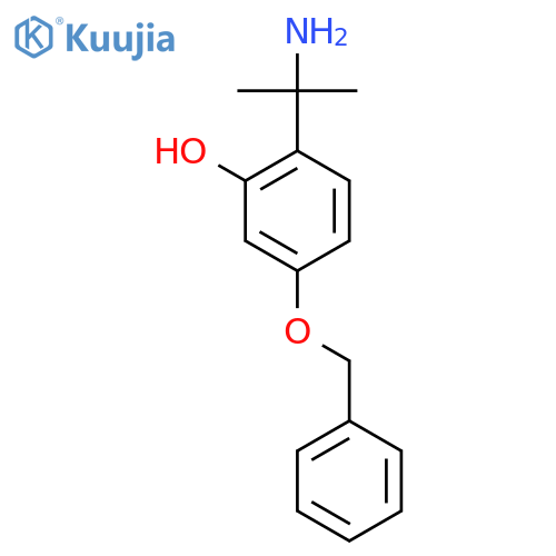 2-(2-aminopropan-2-yl)-5-(benzyloxy)phenol structure