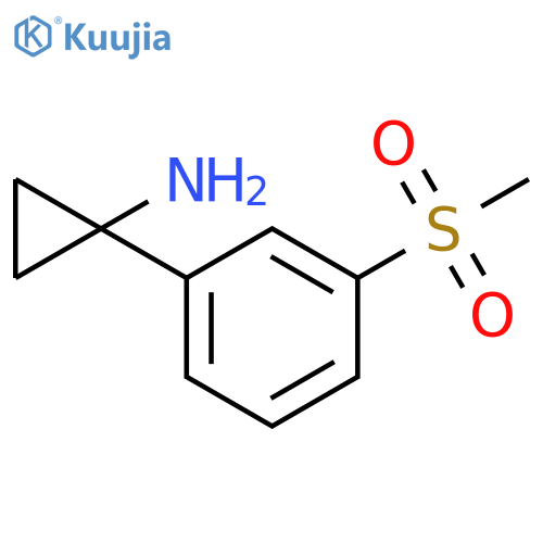 1-(3-methanesulfonylphenyl)cyclopropan-1-amine structure