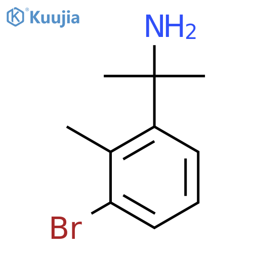 2-(3-bromo-2-methylphenyl)propan-2-amine structure
