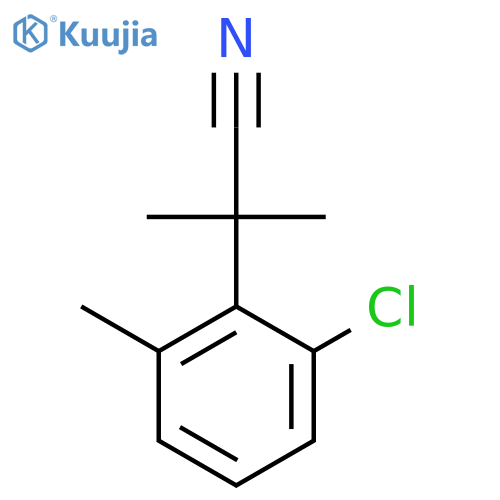 2-(2-Chloro-6-methylphenyl)-2-methylpropanenitrile structure