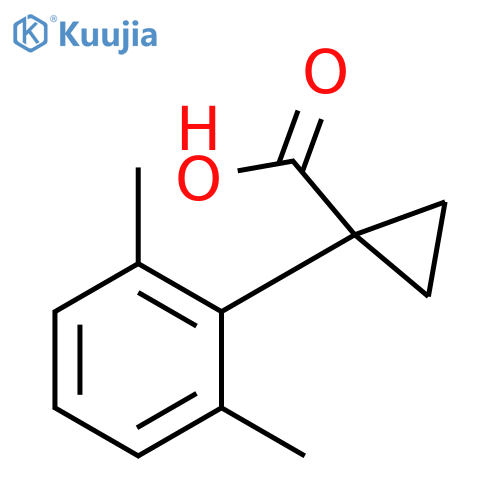 1-(2,6-dimethylphenyl)cyclopropane-1-carboxylic acid structure