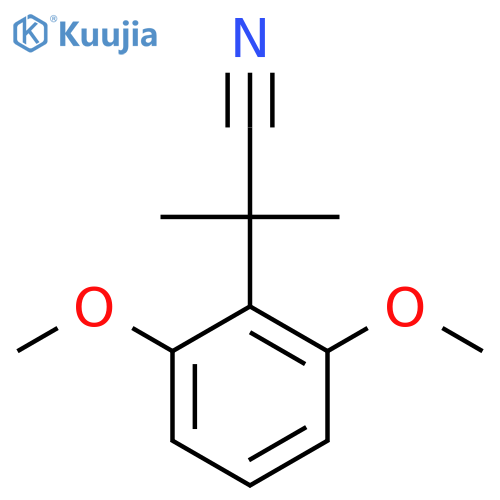 2-(2,6-Dimethoxyphenyl)-2-methylpropanenitrile structure