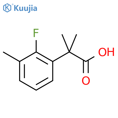 2-(2-fluoro-3-methylphenyl)-2-methylpropanoic acid structure