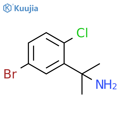 2-(5-bromo-2-chlorophenyl)propan-2-amine structure