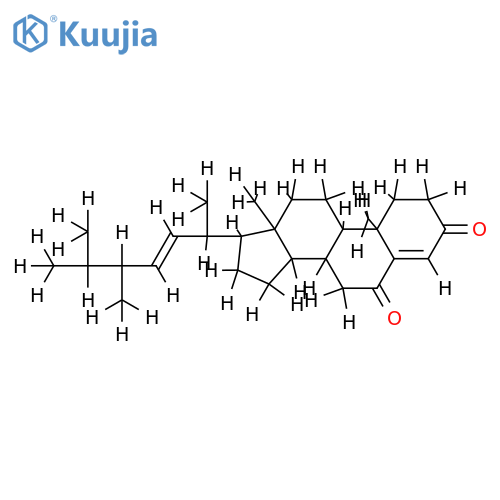 (24R)-24-methylcholesta-4,22E-dien-3,6-dione structure