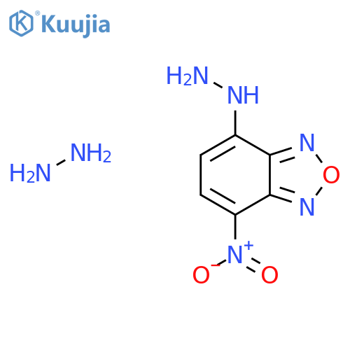 4-Hydrazino-7-nitro-benzofurazan hydrazine adduct structure