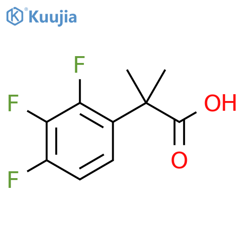 2-methyl-2-(2,3,4-trifluorophenyl)propanoic acid structure