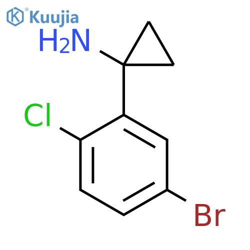 1-(5-bromo-2-chlorophenyl)cyclopropan-1-amine structure