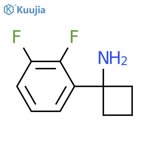 1-(2,3-difluorophenyl)cyclobutan-1-amine structure