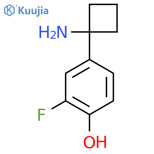 4-(1-aminocyclobutyl)-2-fluorophenol structure
