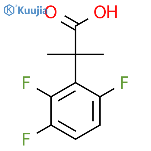 2-methyl-2-(2,3,6-trifluorophenyl)propanoic acid structure