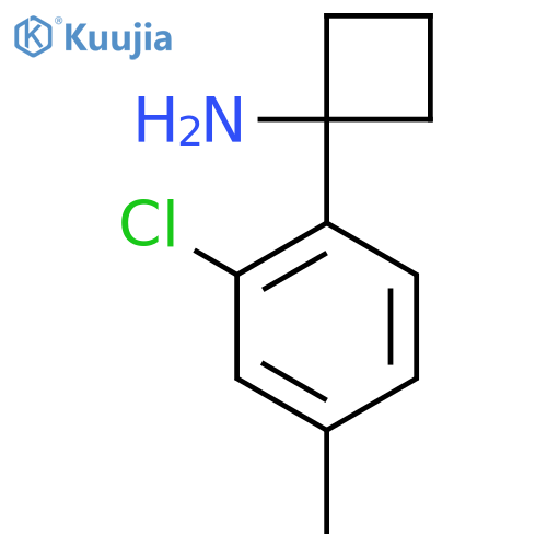 1-(2-chloro-4-methylphenyl)cyclobutan-1-amine structure