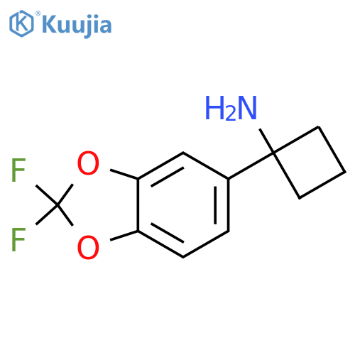 1-(2,2-Difluoro-1,3-benzodioxol-5-yl)cyclobutanamine structure