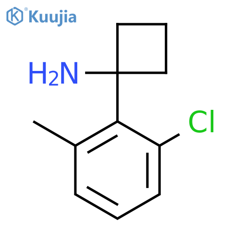 1-(2-chloro-6-methylphenyl)cyclobutan-1-amine structure