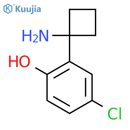 2-(1-aminocyclobutyl)-4-chlorophenol structure