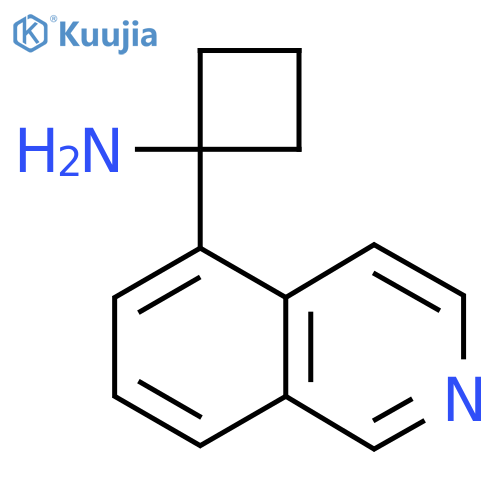 1-(isoquinolin-5-yl)cyclobutan-1-amine structure
