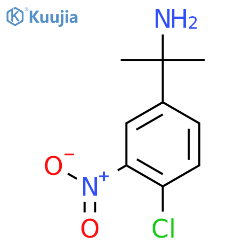 2-(4-chloro-3-nitrophenyl)propan-2-amine structure