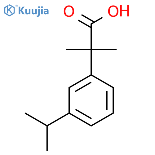 2-methyl-2-3-(propan-2-yl)phenylpropanoic acid structure