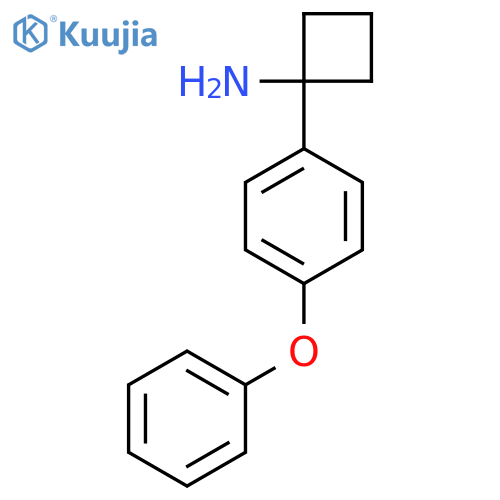 1-(4-phenoxyphenyl)cyclobutan-1-amine structure
