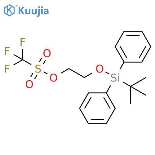 2-[Tert-butyl(diphenyl)silyl]oxyethyl trifluoromethanesulfonate structure