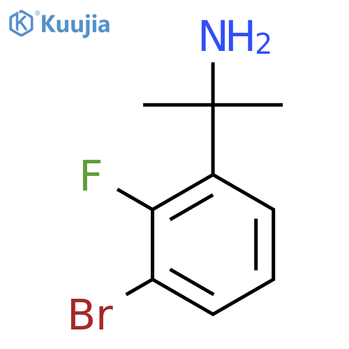 2-(3-bromo-2-fluorophenyl)propan-2-amine structure