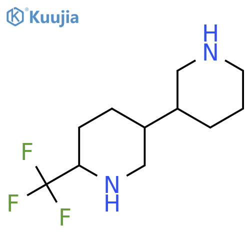 5-(piperidin-3-yl)-2-(trifluoromethyl)piperidine structure