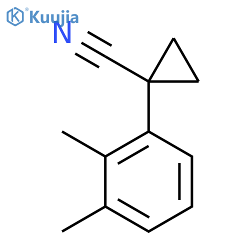 1-(2,3-dimethylphenyl)cyclopropane-1-carbonitrile structure