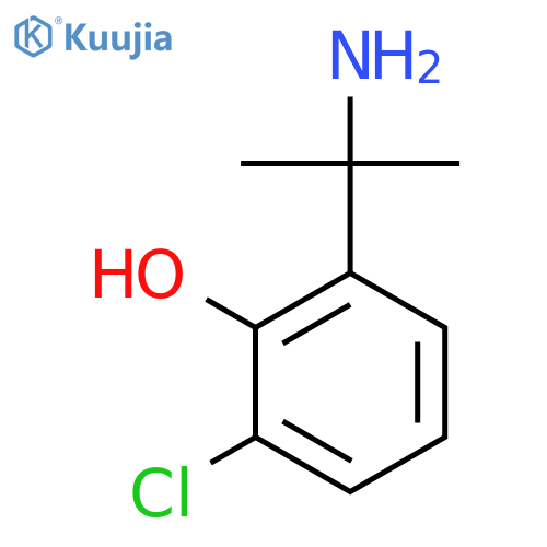 2-(2-aminopropan-2-yl)-6-chlorophenol structure
