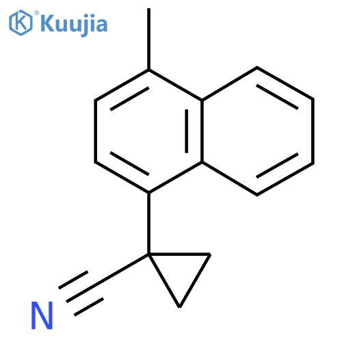1-(4-Methylnaphthalen-1-yl)cyclopropane-1-carbonitrile structure