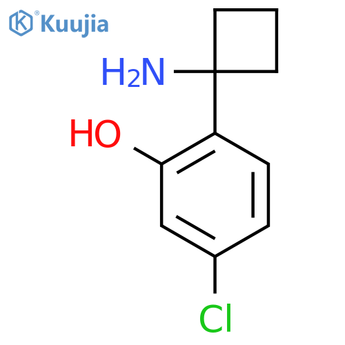 2-(1-aminocyclobutyl)-5-chlorophenol structure