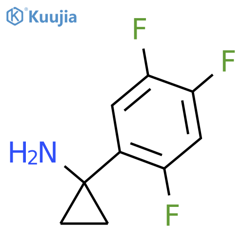 1-(2,4,5-trifluorophenyl)cyclopropan-1-amine structure