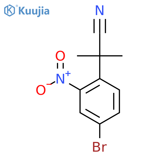 2-(4-bromo-2-nitrophenyl)-2-methylpropanenitrile structure