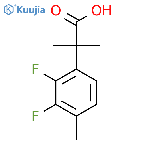 2-(2,3-Difluoro-4-methylphenyl)-2-methylpropanoic acid structure