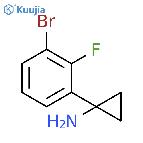 1-(3-bromo-2-fluorophenyl)cyclopropan-1-amine structure