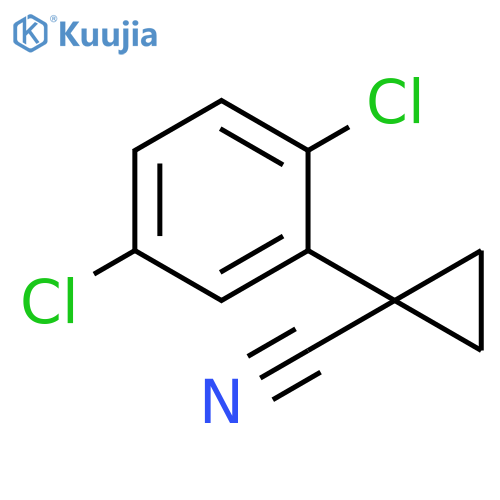 1-(2,5-dichlorophenyl)cyclopropane-1-carbonitrile structure