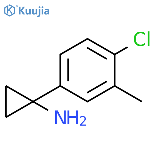 1-(4-chloro-3-methylphenyl)cyclopropan-1-amine structure