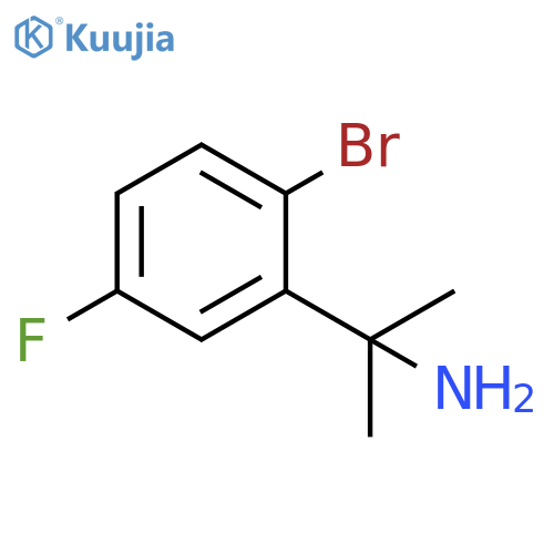 2-(2-bromo-5-fluorophenyl)propan-2-amine structure