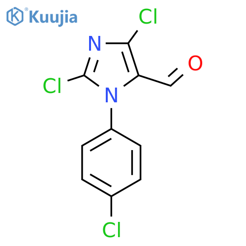 2,4-dichloro-1-(4-chlorophenyl)-1H-imidazole-5-carbaldehyde structure