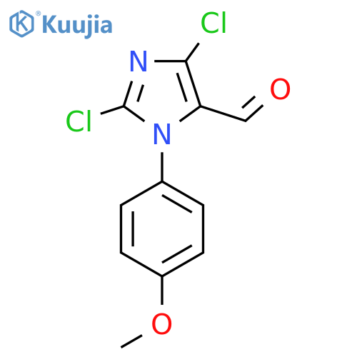 2,4-dichloro-1-(4-methoxyphenyl)-1H-imidazole-5-carbaldehyde structure