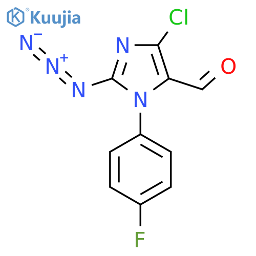 2-azido-4-chloro-1-(4-fluorophenyl)-1H-imidazole-5-carbaldehyde structure
