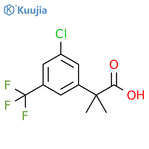 2-3-chloro-5-(trifluoromethyl)phenyl-2-methylpropanoic acid structure