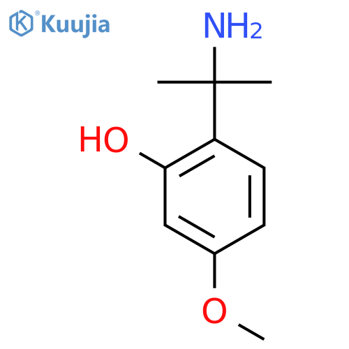 2-(2-aminopropan-2-yl)-5-methoxyphenol structure