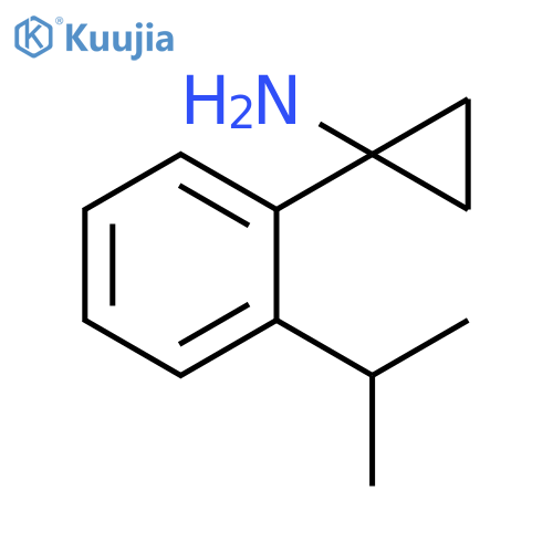 1-2-(propan-2-yl)phenylcyclopropan-1-amine structure