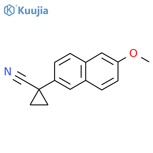 1-(6-methoxynaphthalen-2-yl)cyclopropane-1-carbonitrile structure