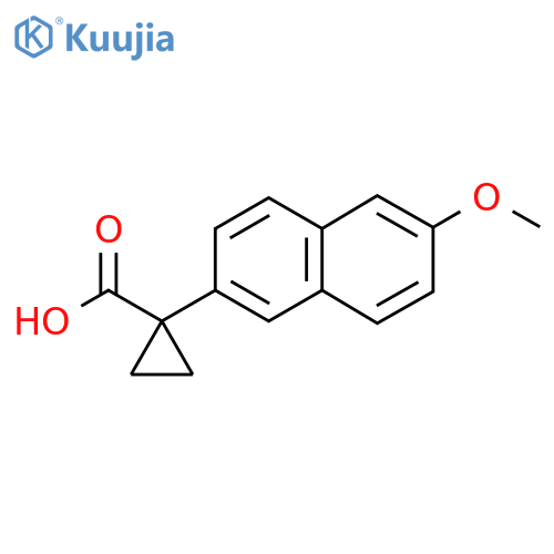 1-(6-methoxynaphthalen-2-yl)cyclopropane-1-carboxylic acid structure