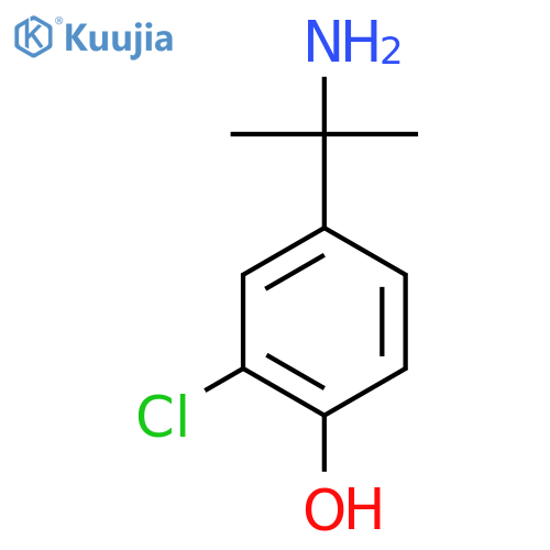 4-(2-aminopropan-2-yl)-2-chlorophenol structure