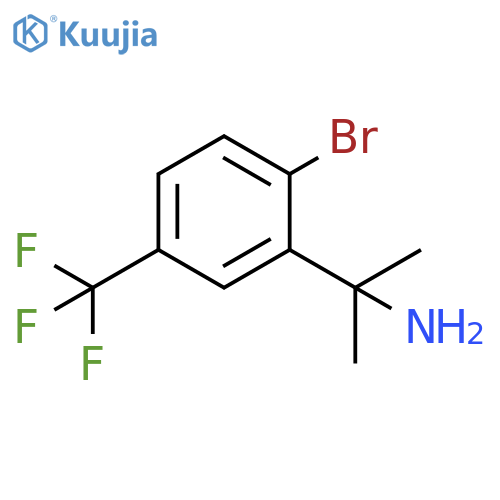 2-2-bromo-5-(trifluoromethyl)phenylpropan-2-amine structure